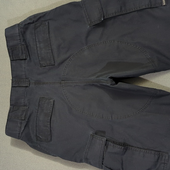 5.11 Tactical Pants Men's M Regular Navy Blue TDU Ripstop Cargo Adjustable Waist - Picture 3 of 13